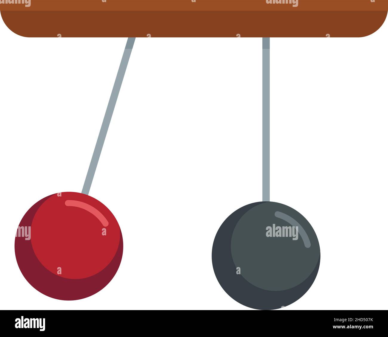 Gravity sphere stand icon. Flat illustration of gravity sphere stand