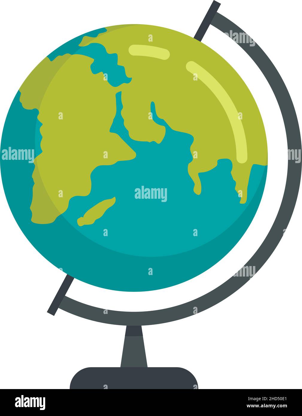 School globe icon. Flat illustration of school globe vector icon ...
