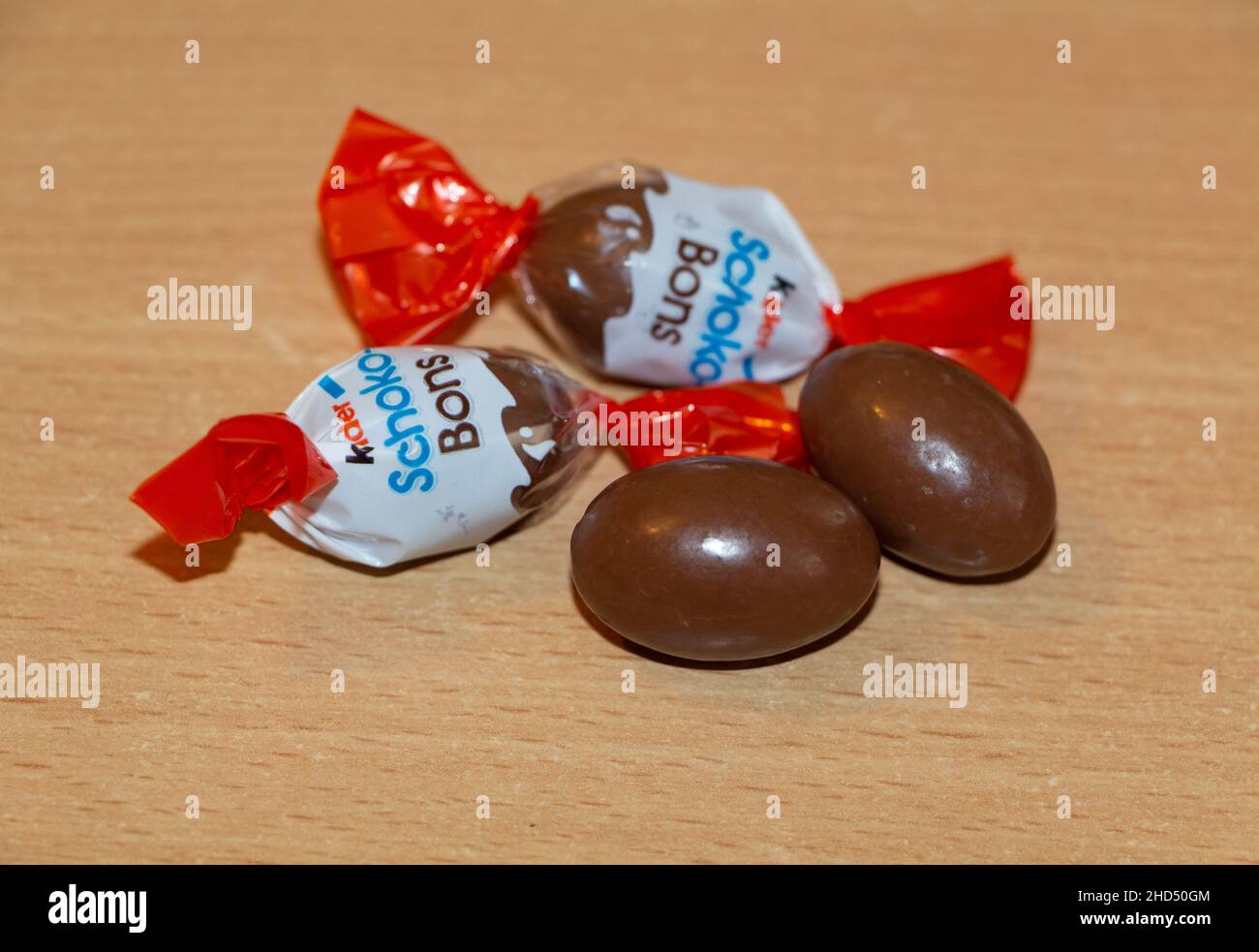Primelin - France, January 05, 2019 : Schoko-bons chocolates from