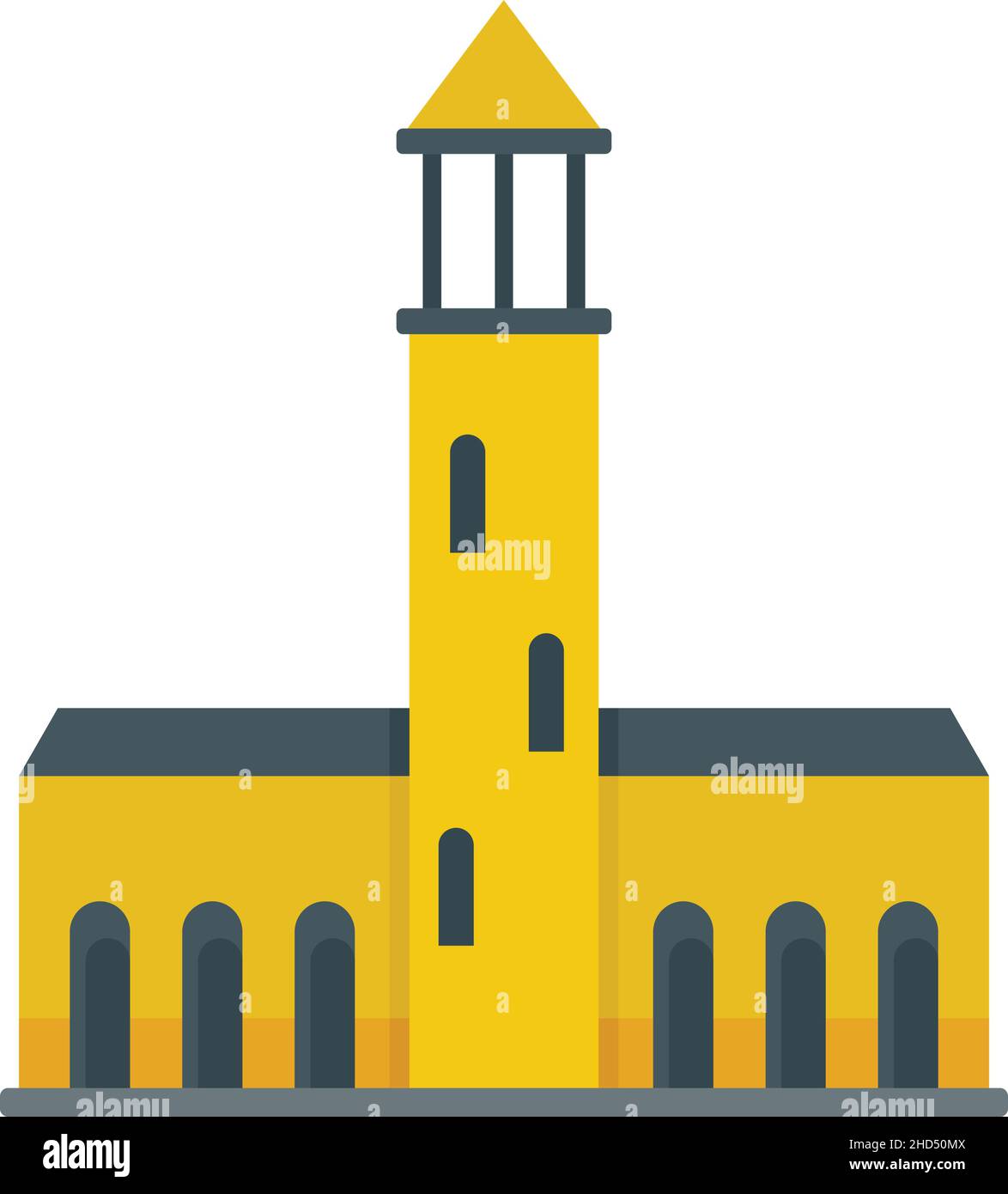 Swedish old building icon. Flat illustration of swedish old building ...