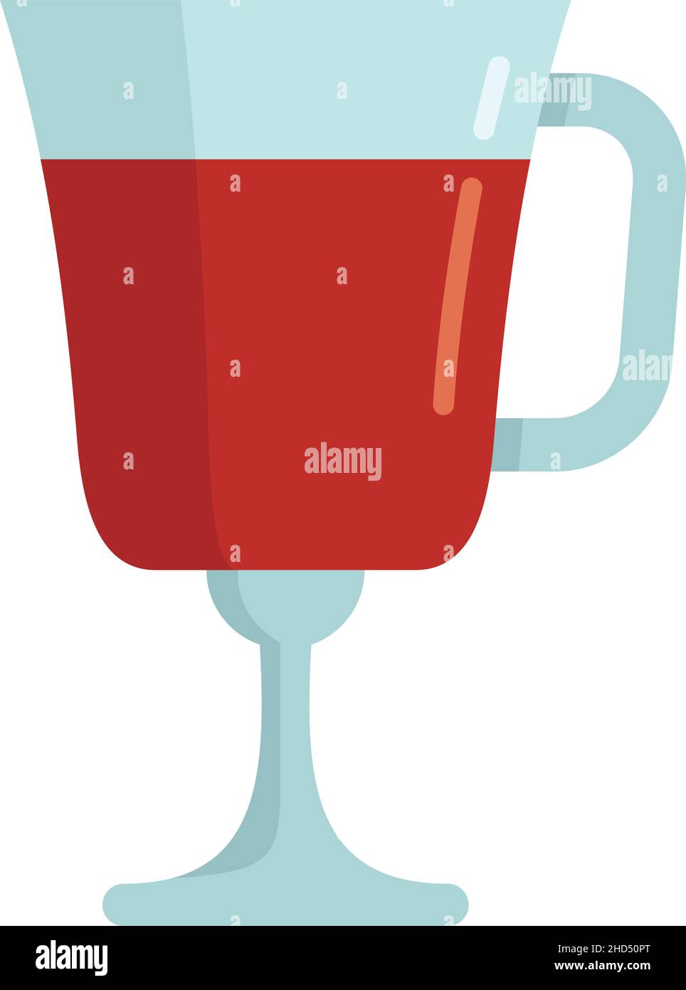 Swedish mulled wine icon. Flat illustration of swedish mulled wine ...