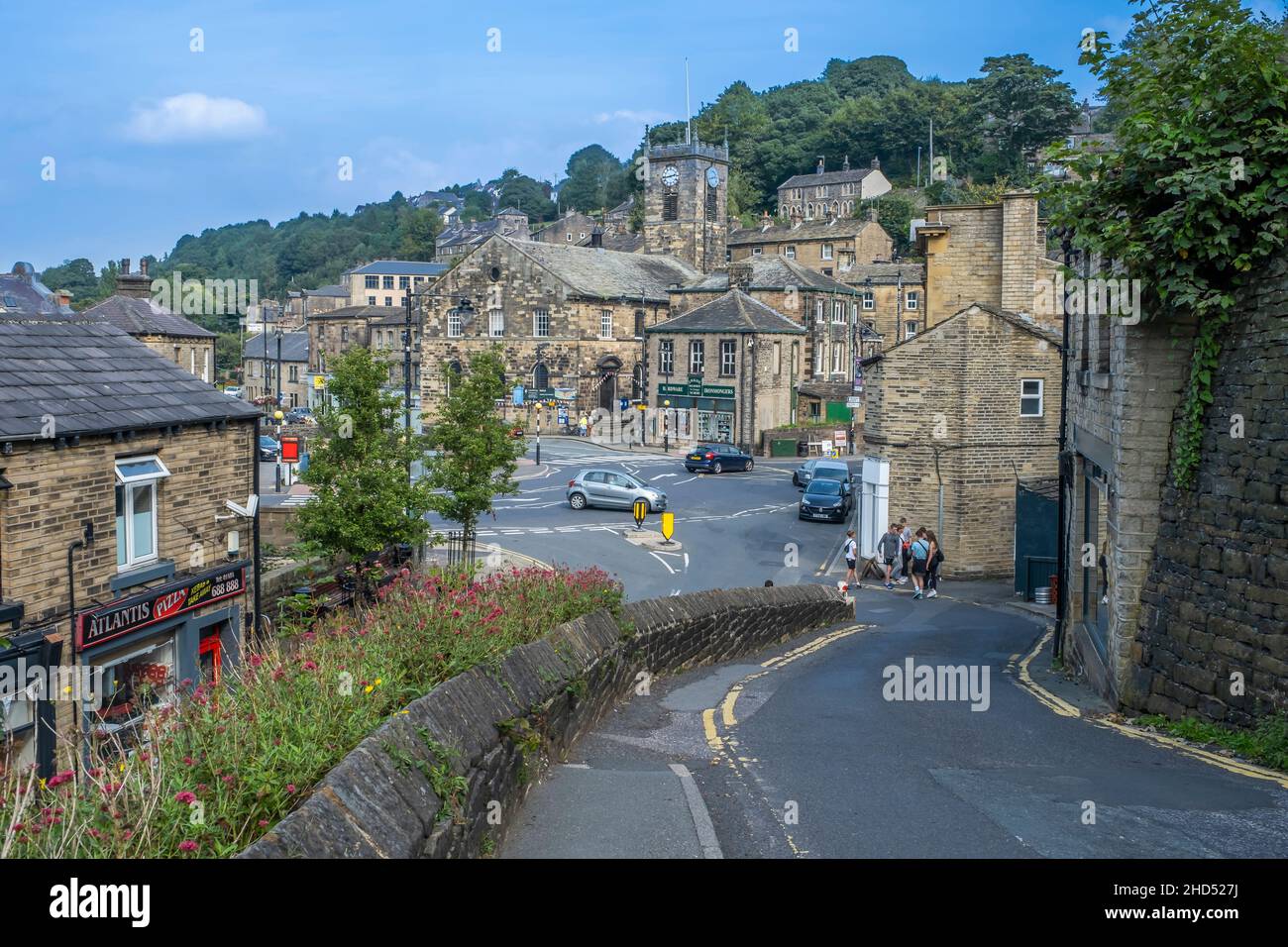 Holmfirth in Yorkshire was the setting for Last of the Summer Wine. Stock Photo