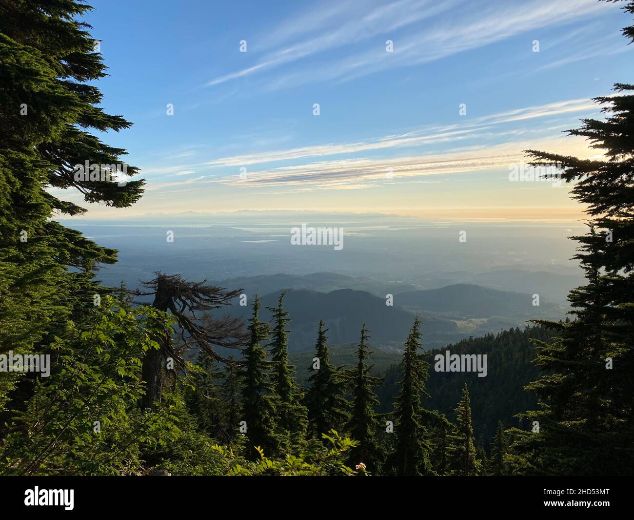 Views of puget sound, olympic mountains and the san juan islands Stock ...