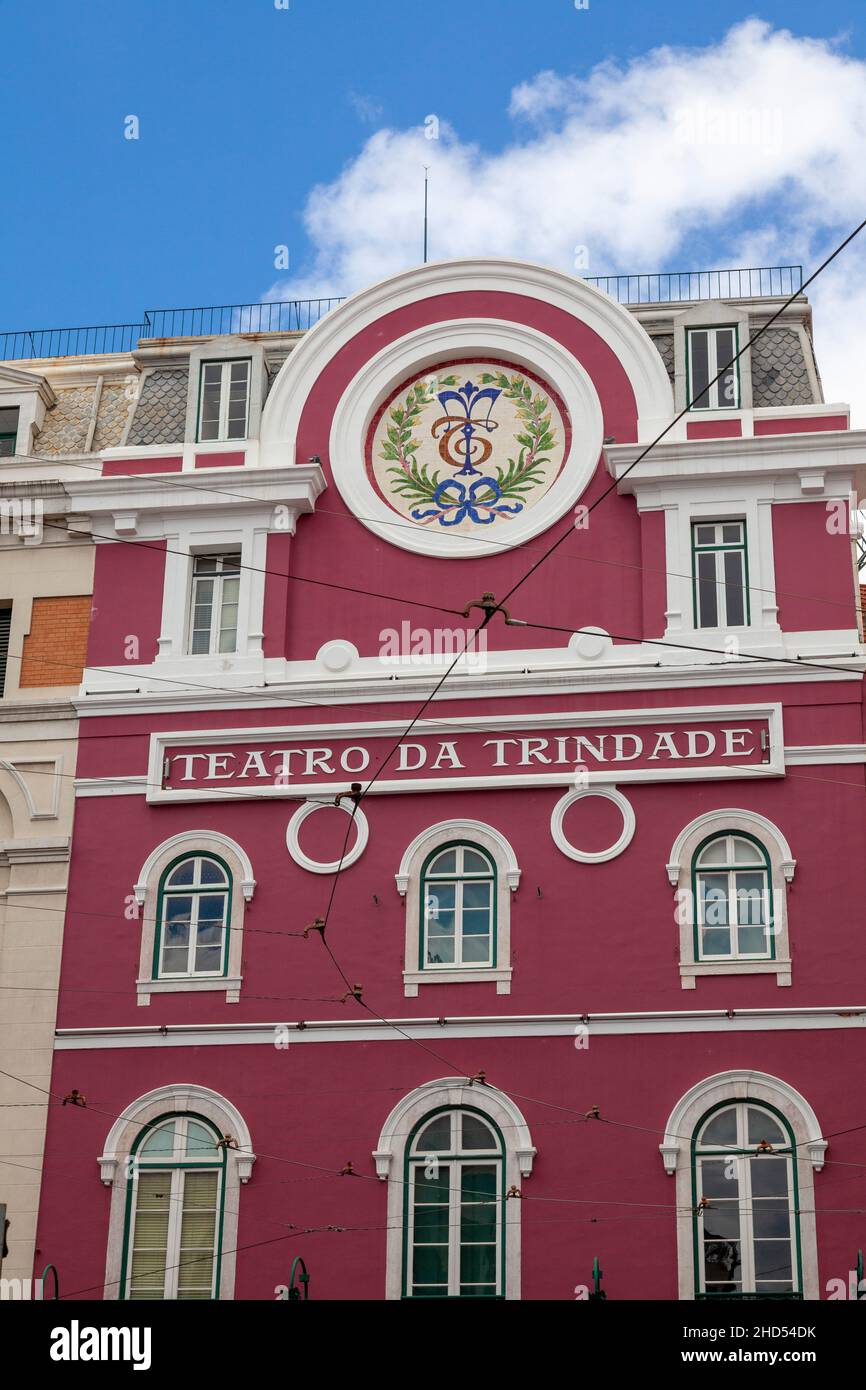 Teatro Da Trindade, Lisbon, Portugal, South West Europe Stock Photo