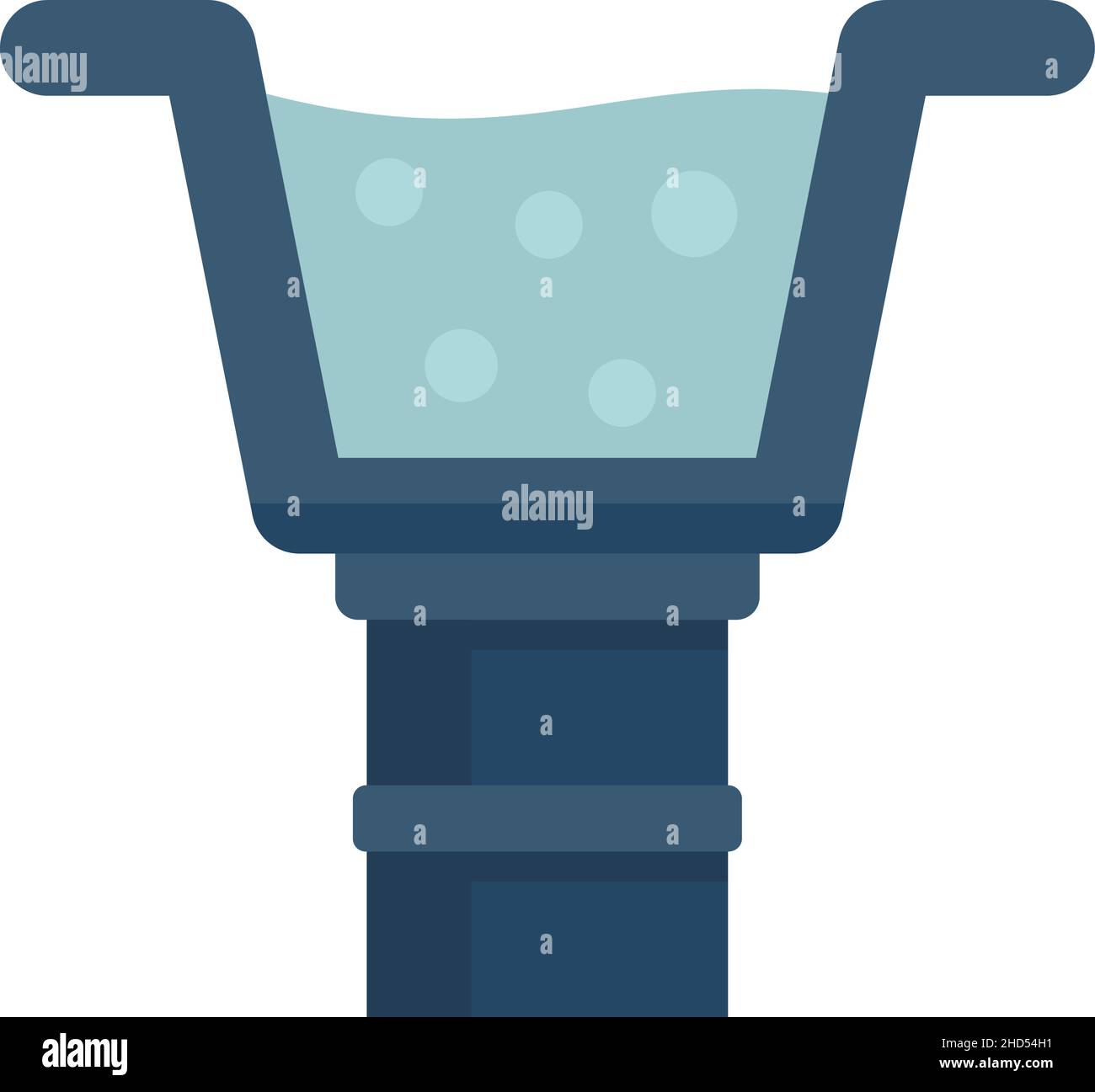 Rain gutter icon. Flat illustration of rain gutter vector icon isolated