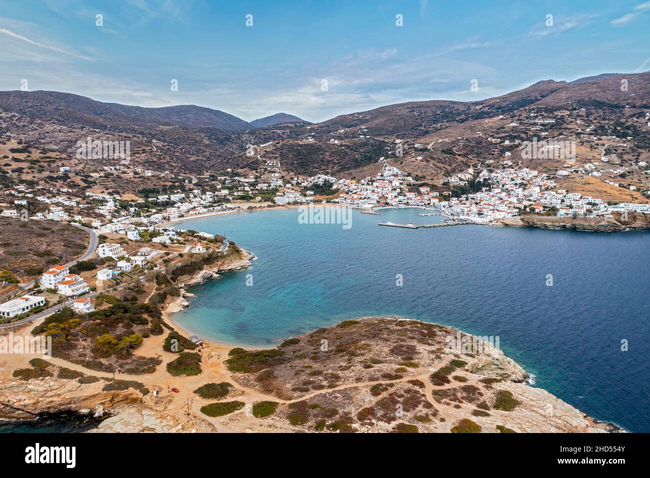 Batsi harbour Stock Photo Alamy