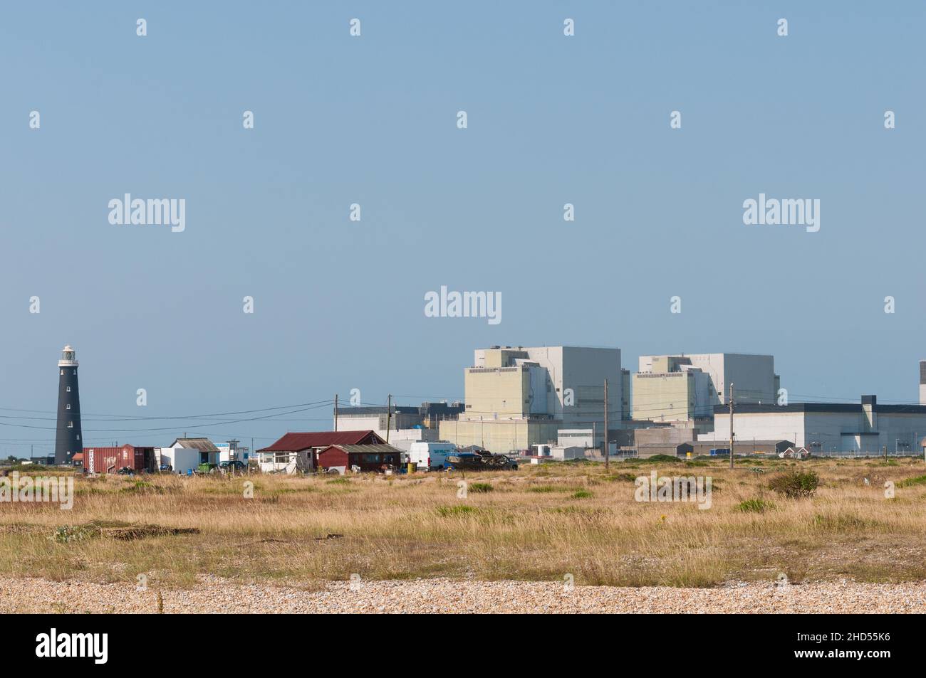 Decommissioned nuclear power station, Dungeness, Kent, England, UK ...