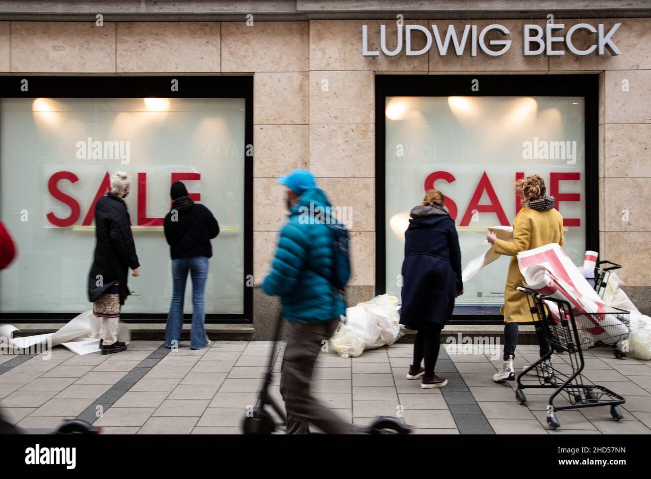 People Go Shopping In Munich Germany On January 3rd 2022 If One Wants To Go Shopping Clothes 
