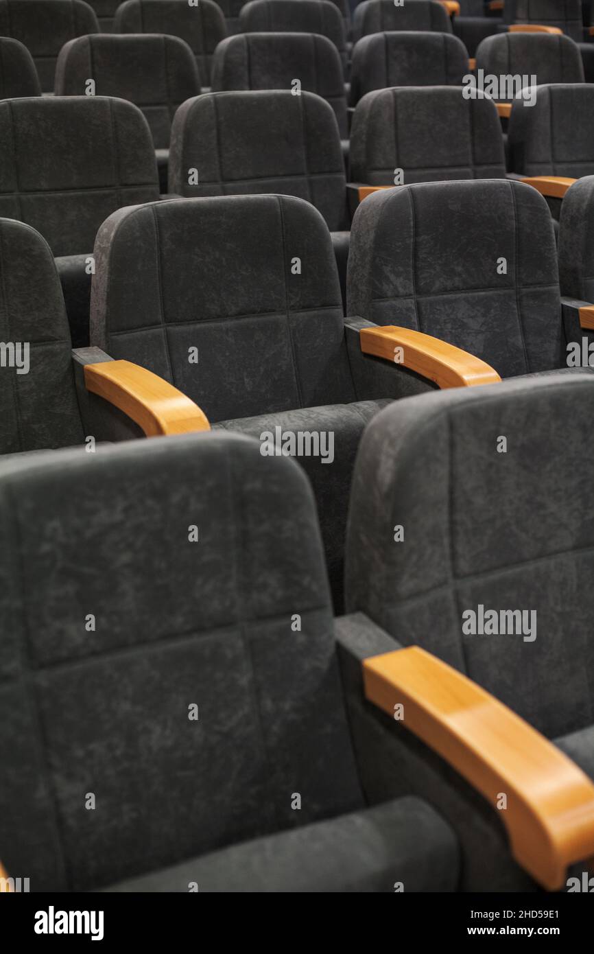 conference room - rows of empty seats texture Stock Photo