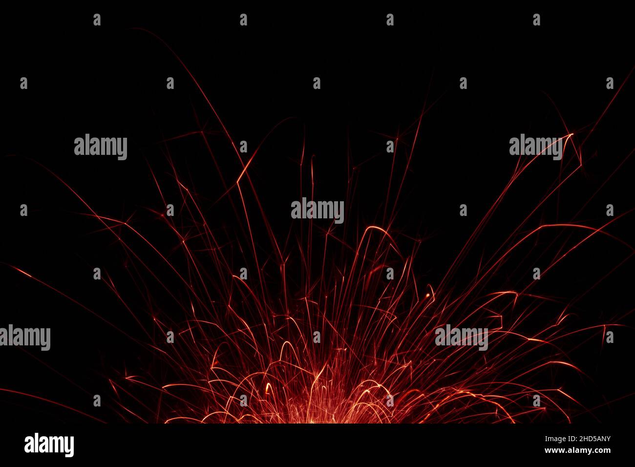 Fire Embers Particles Over Black Background Fire Sparks Background