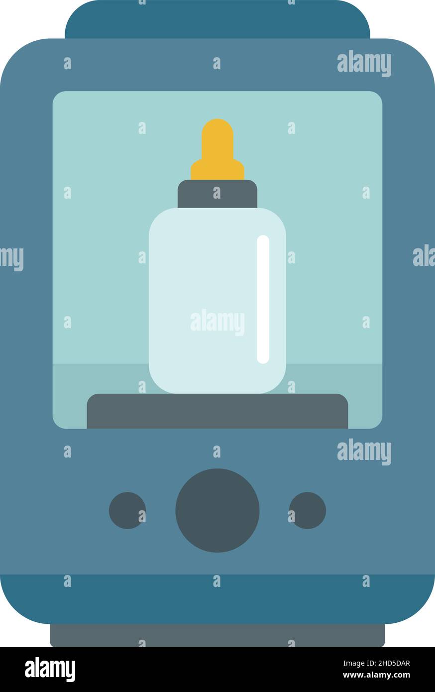 One bottle sterilizer icon. Flat illustration of one bottle sterilizer vector icon isolated on