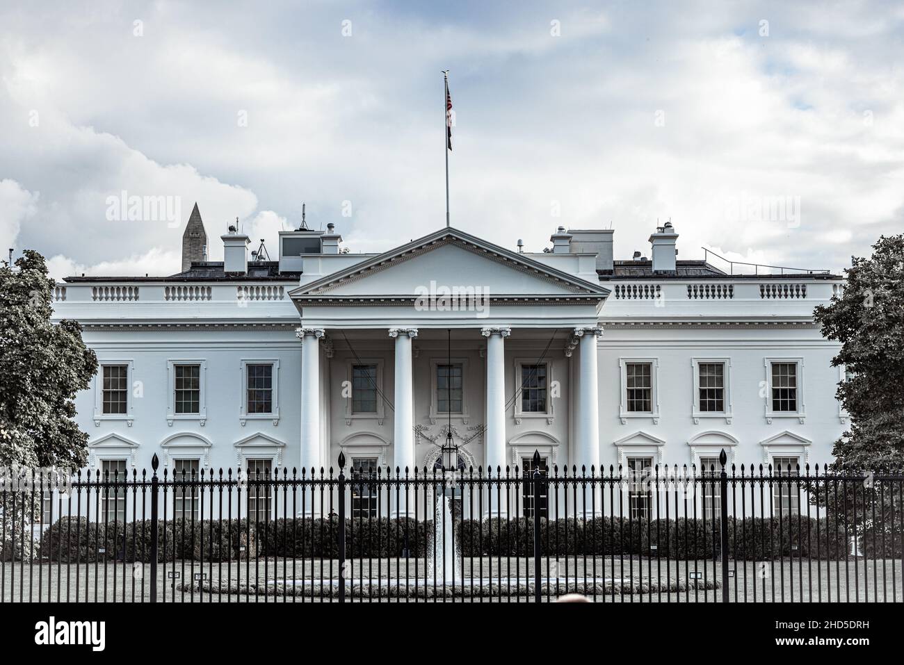 The famous White house in the President's Park Washington, USA Stock ...