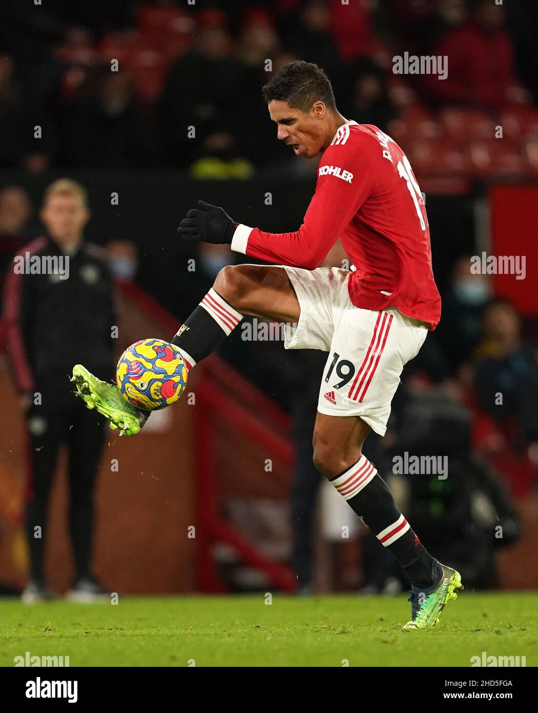 Manchester United's Raphael Varane during the Premier League match at ...