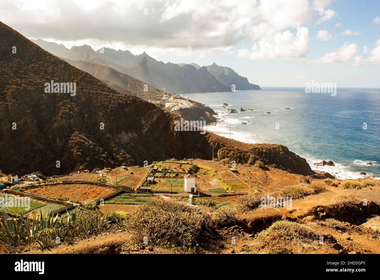 A small village in the Anaga Mountains. Tenerife, Canary Islands, Spain Stock Photo