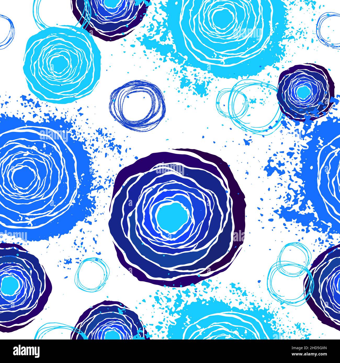 Seamless abstract background from circles. Vector illustration Stock Vector