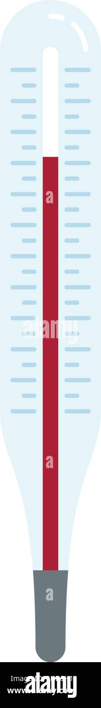 Home medical thermometer icon. Flat illustration of home medical thermometer vector icon isolated on white background Stock Vector