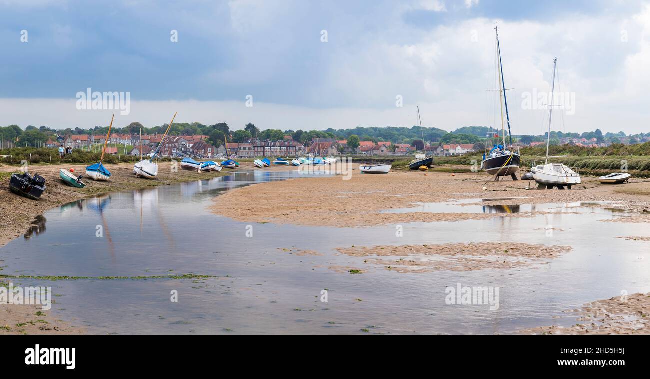 Channel leading into Blakeney. Stock Photo