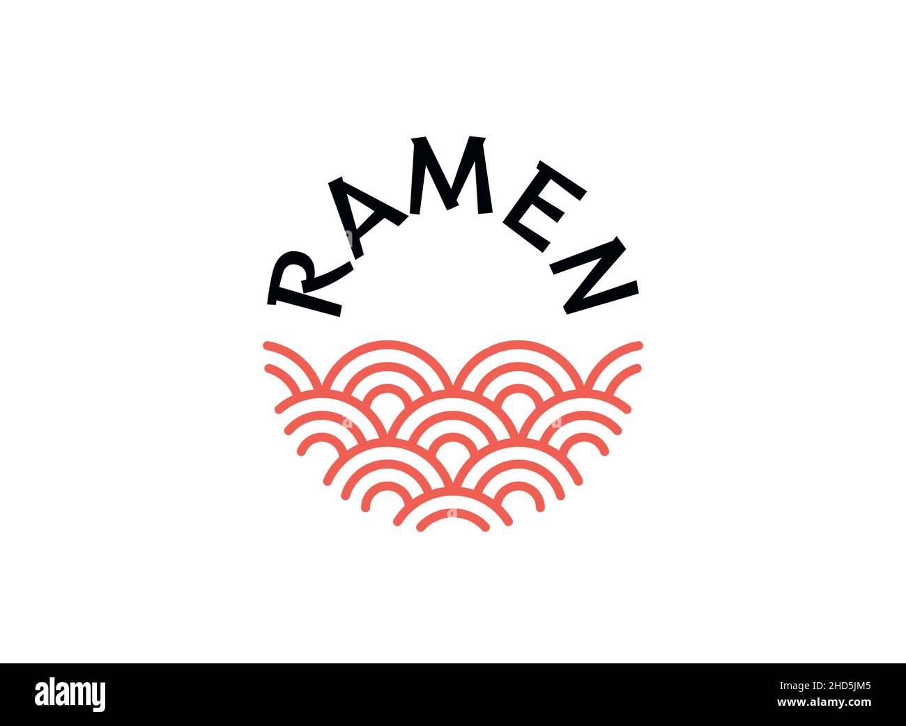 Ramen soup bowl logo template Stock Vector Image & Art Alamy