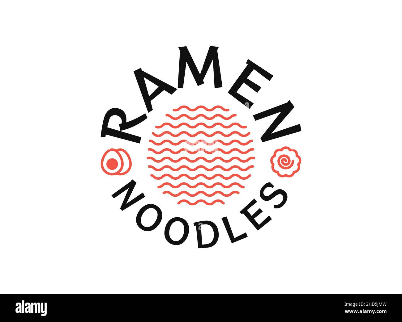 Ramen soup bowl logo template Stock Vector Image & Art Alamy