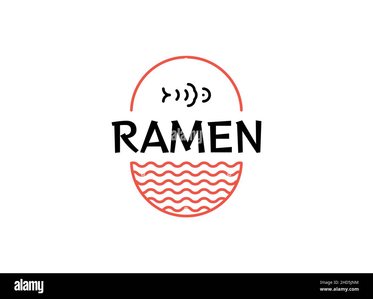 Ramen soup bowl logo template Stock Vector Image & Art Alamy