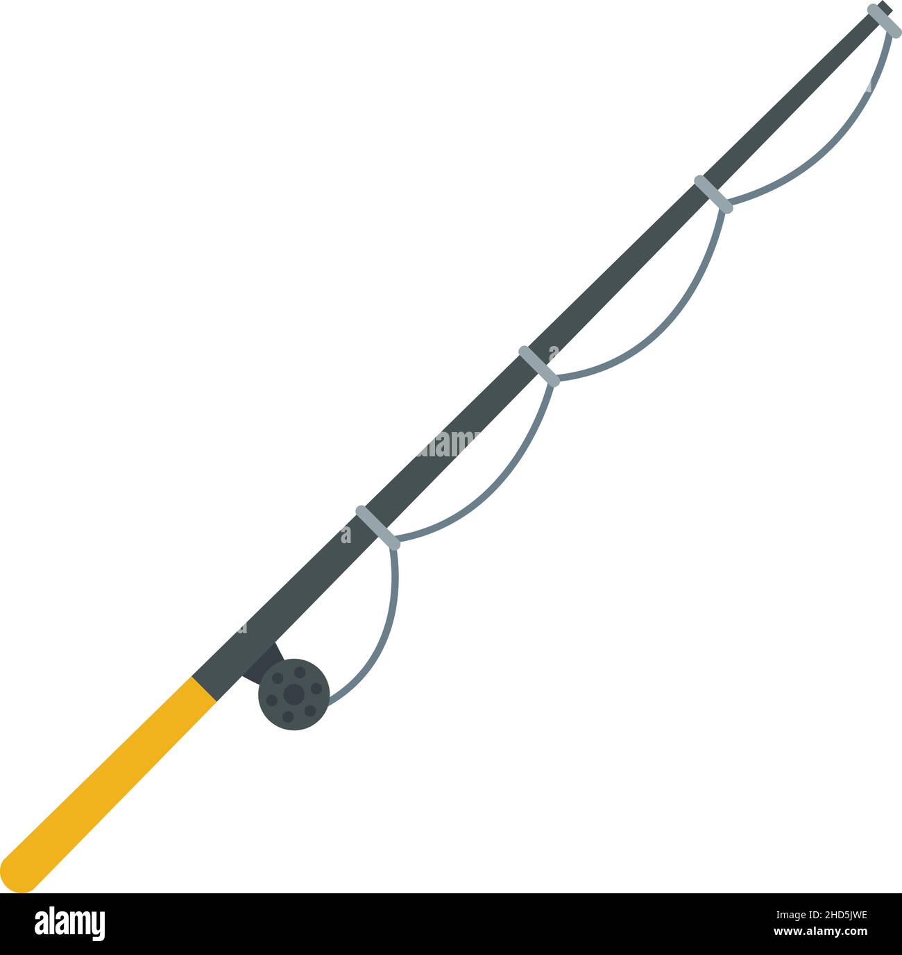 Fishing rod extreme icon. Flat illustration of fishing rod extreme