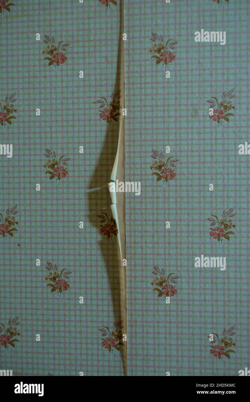 peeling wallpaper Stock Photo