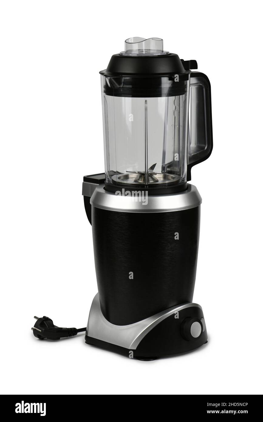 Electric blender, kitchen equipment isolated on white background. High