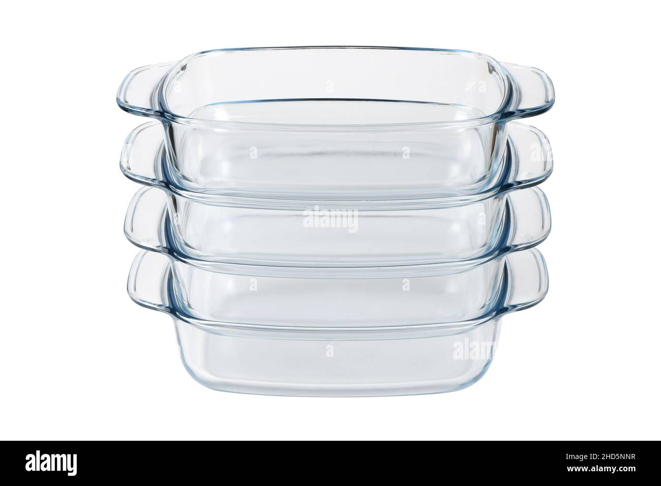 Glass baking tray on white background. High resolution photo. Full