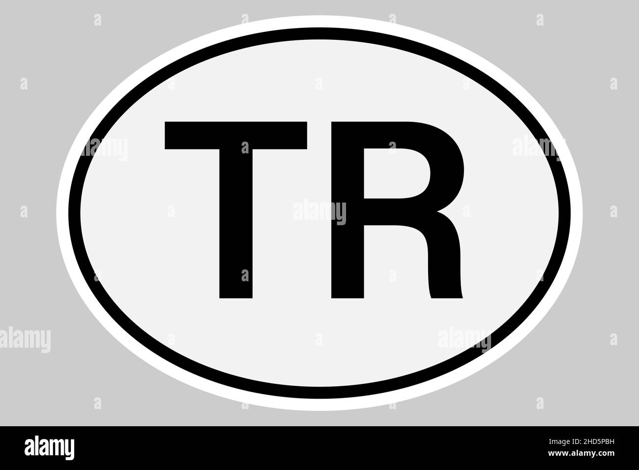 Turkey international vehicle registration code Stock Vector Image & Art ...