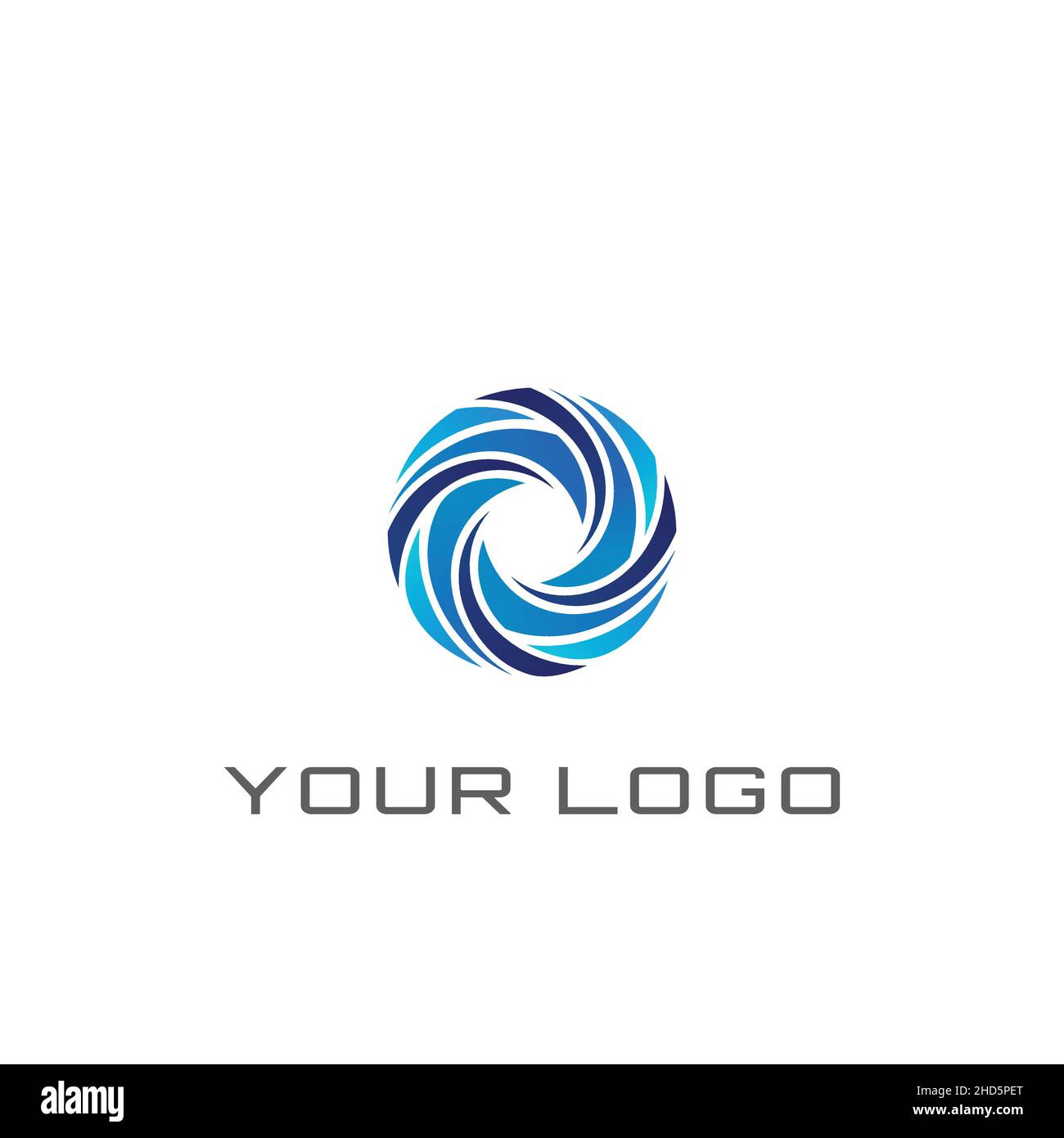 Circle shape abstract swooshes logo design Stock Vector Image & Art Alamy