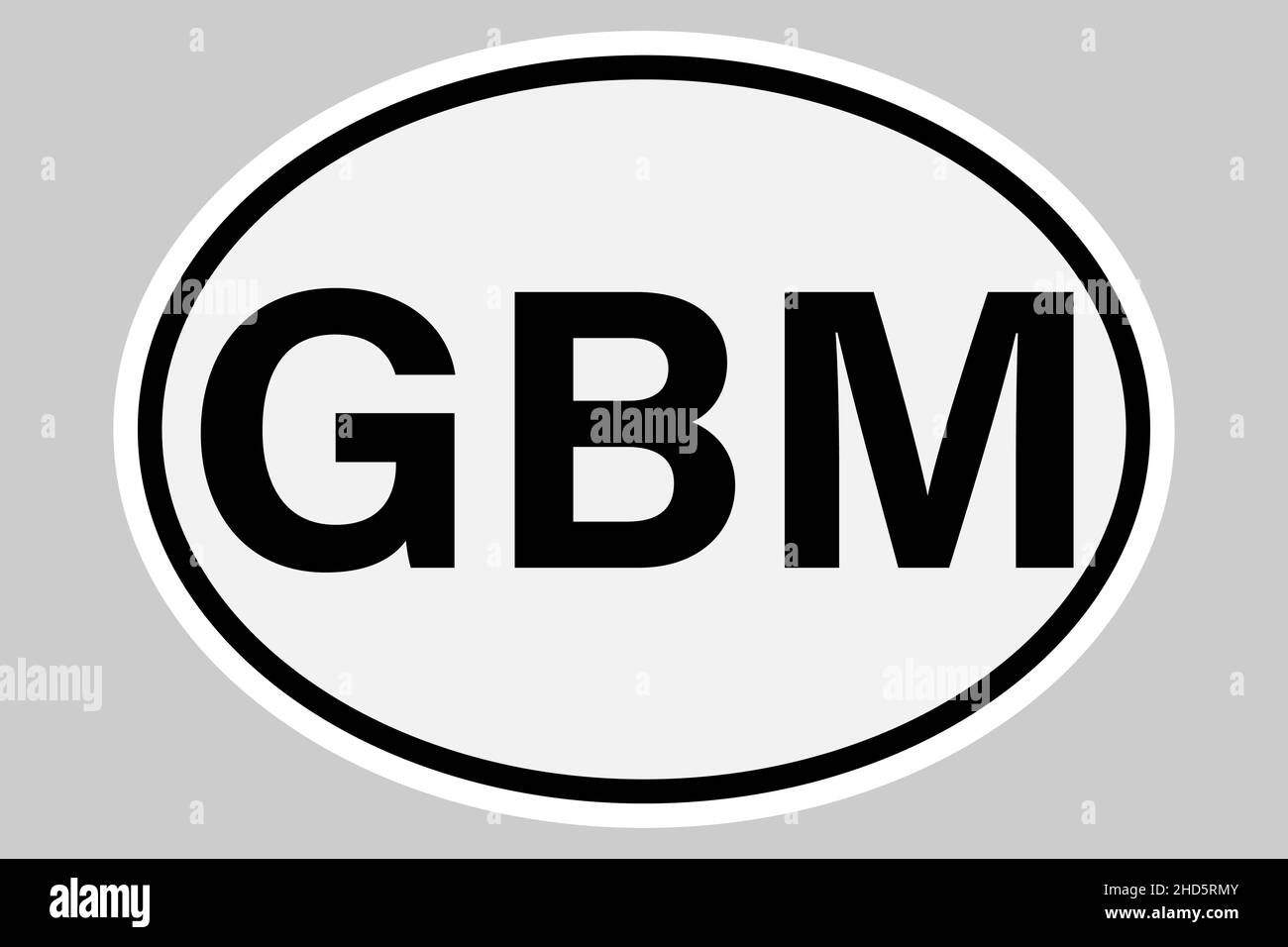 Isle of Man international vehicle registration code Stock Vector Image