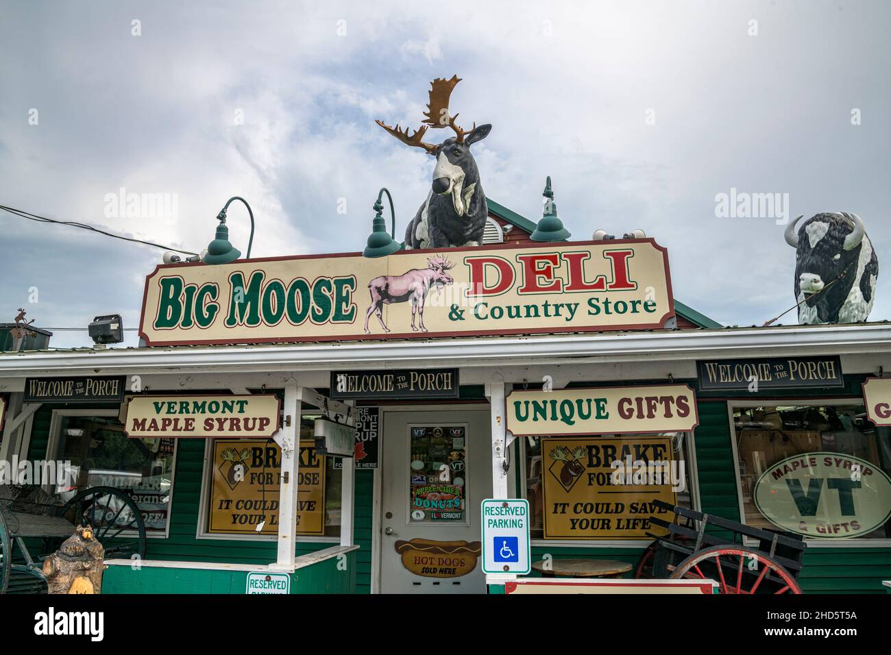 Inside an eclectic country store for travelers in rural Vermont, USA Stock Photo