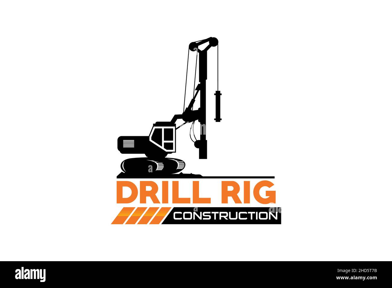 Drill Rig logo template vector. Heavy equipment logo vector for ...