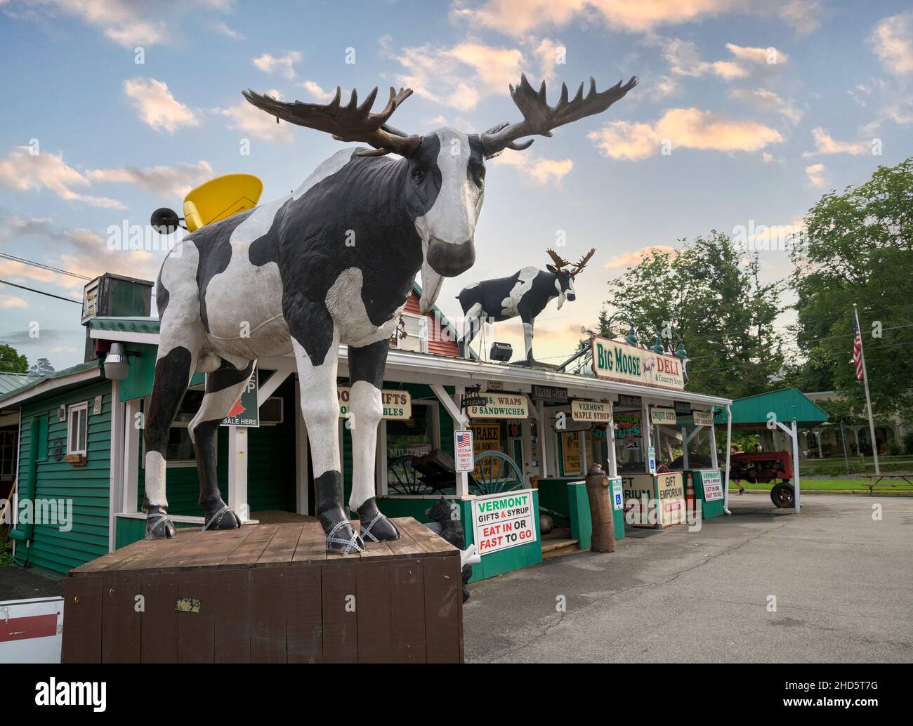 Inside an eclectic country store for travelers in rural Vermont, USA Stock Photo