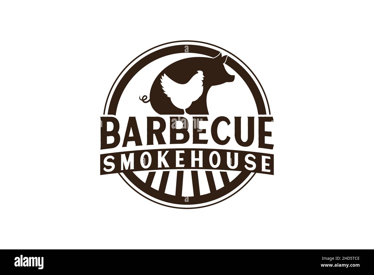 Vintage Retro Rustic BBQ Grill, Barbecue, Barbeque Label Stamp Logo ...