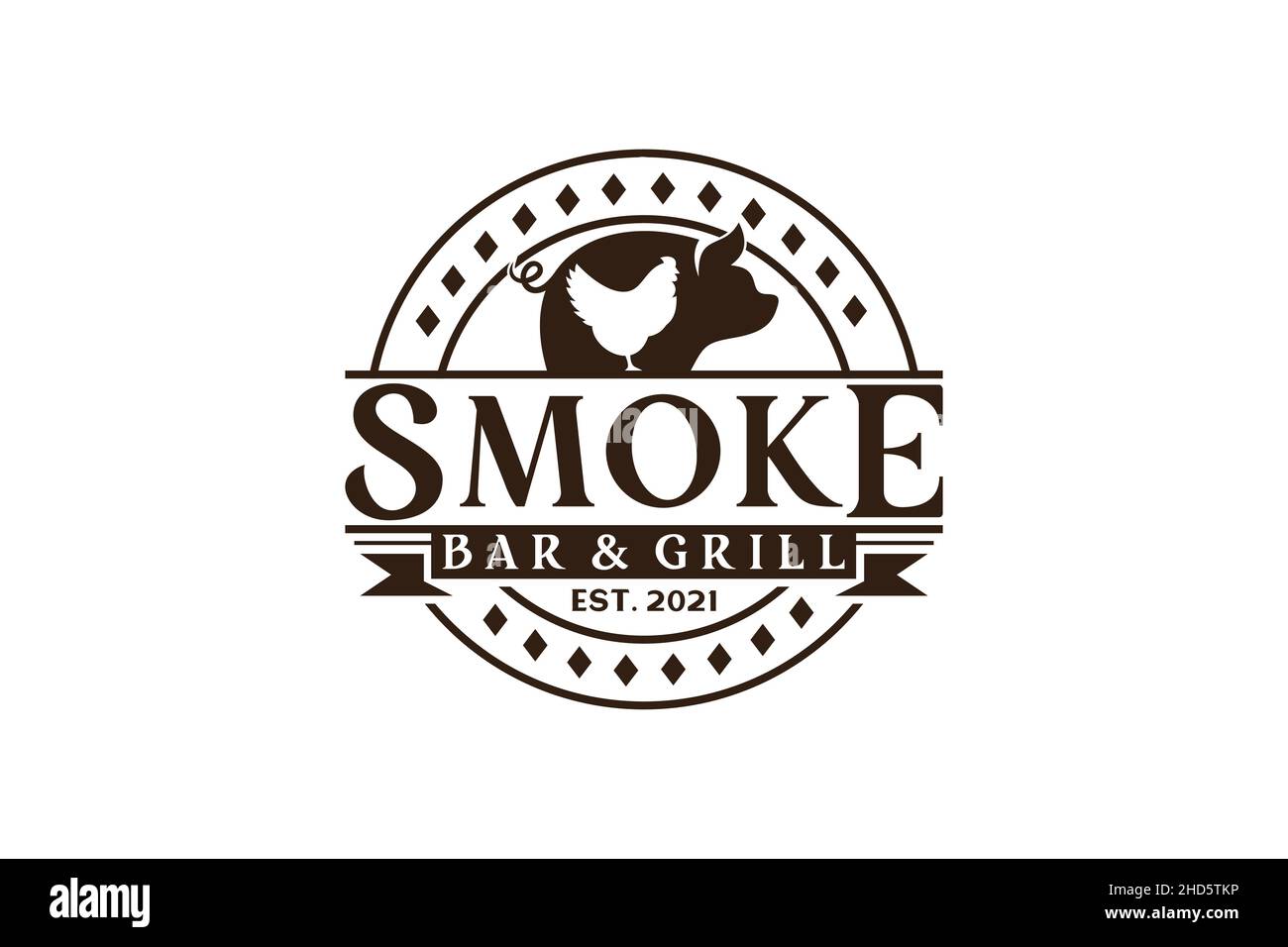 Vintage Retro Rustic BBQ Grill, Barbecue, Barbeque Label Stamp Logo ...