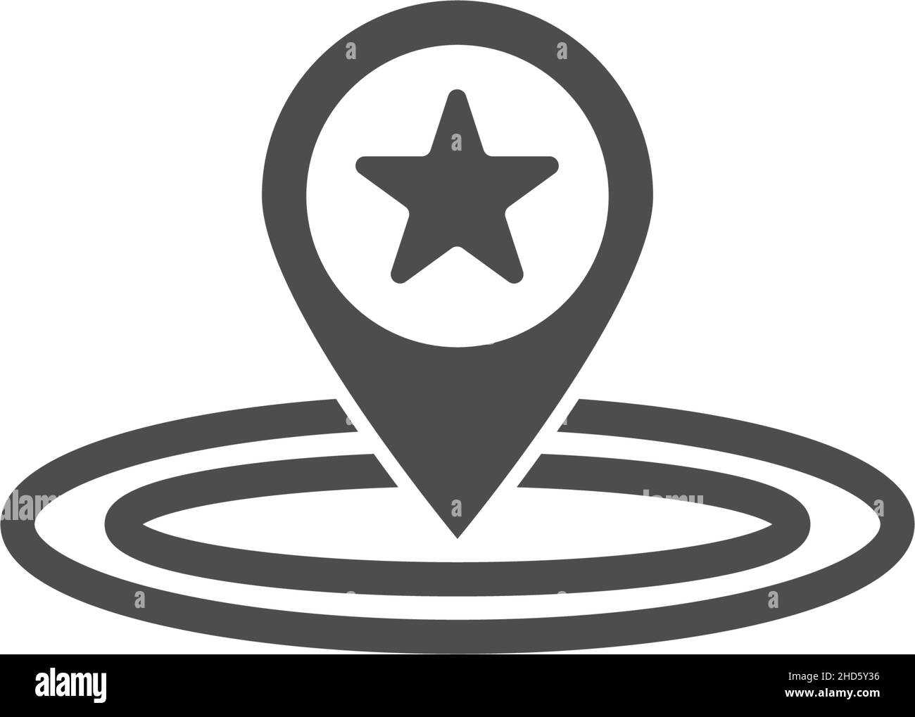 Map pointer icon flat design template illustration vector Stock Vector ...