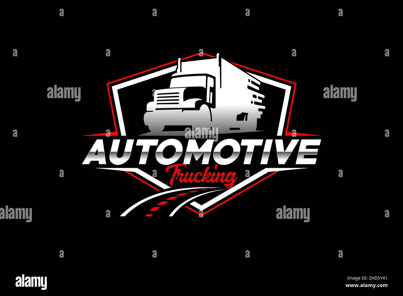 Truck silhouette abstract logo template vector. suitable for cargo logo ...