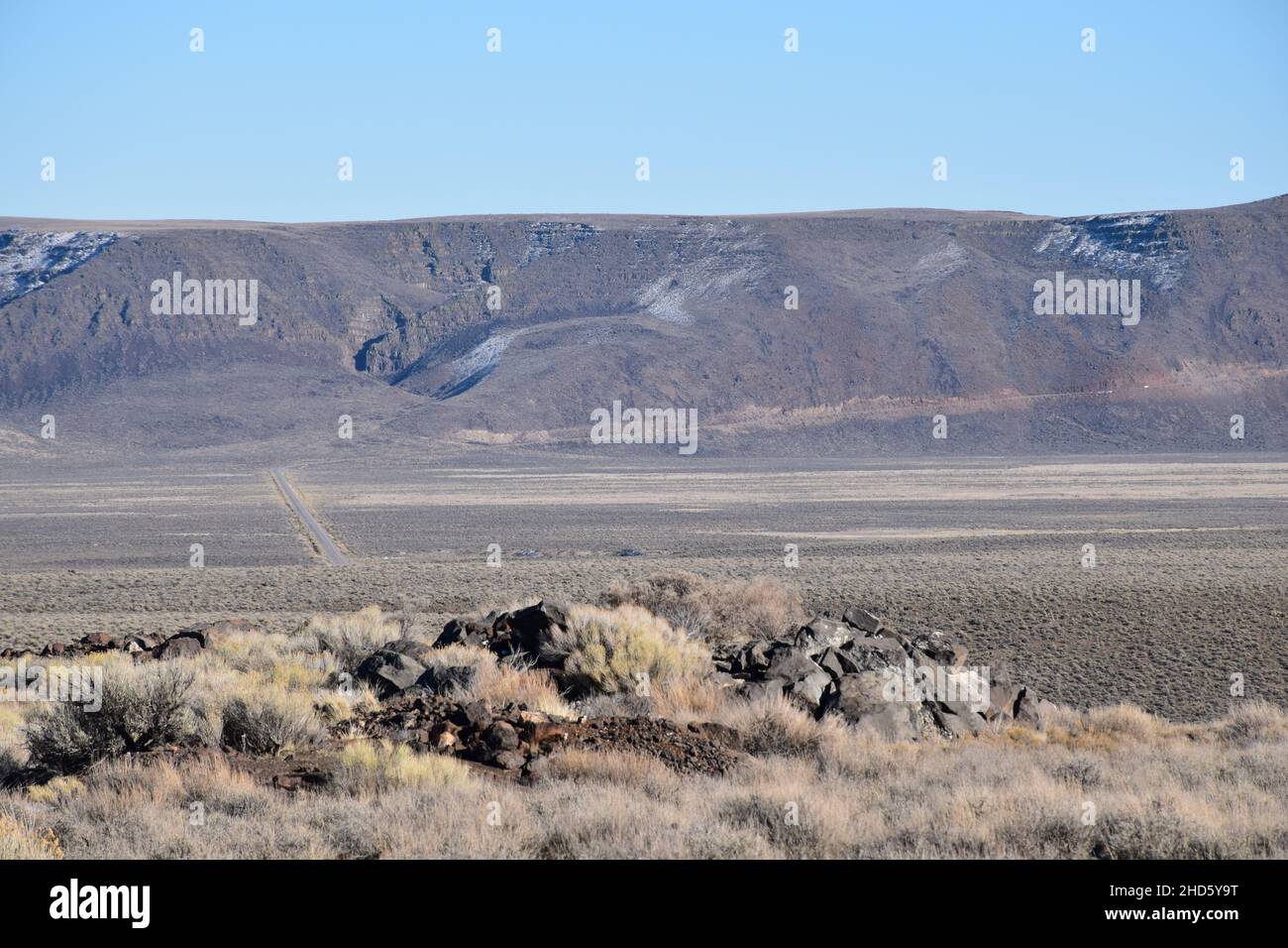 The approach to the dramatic steep cliffs of Sage Butte on the remote