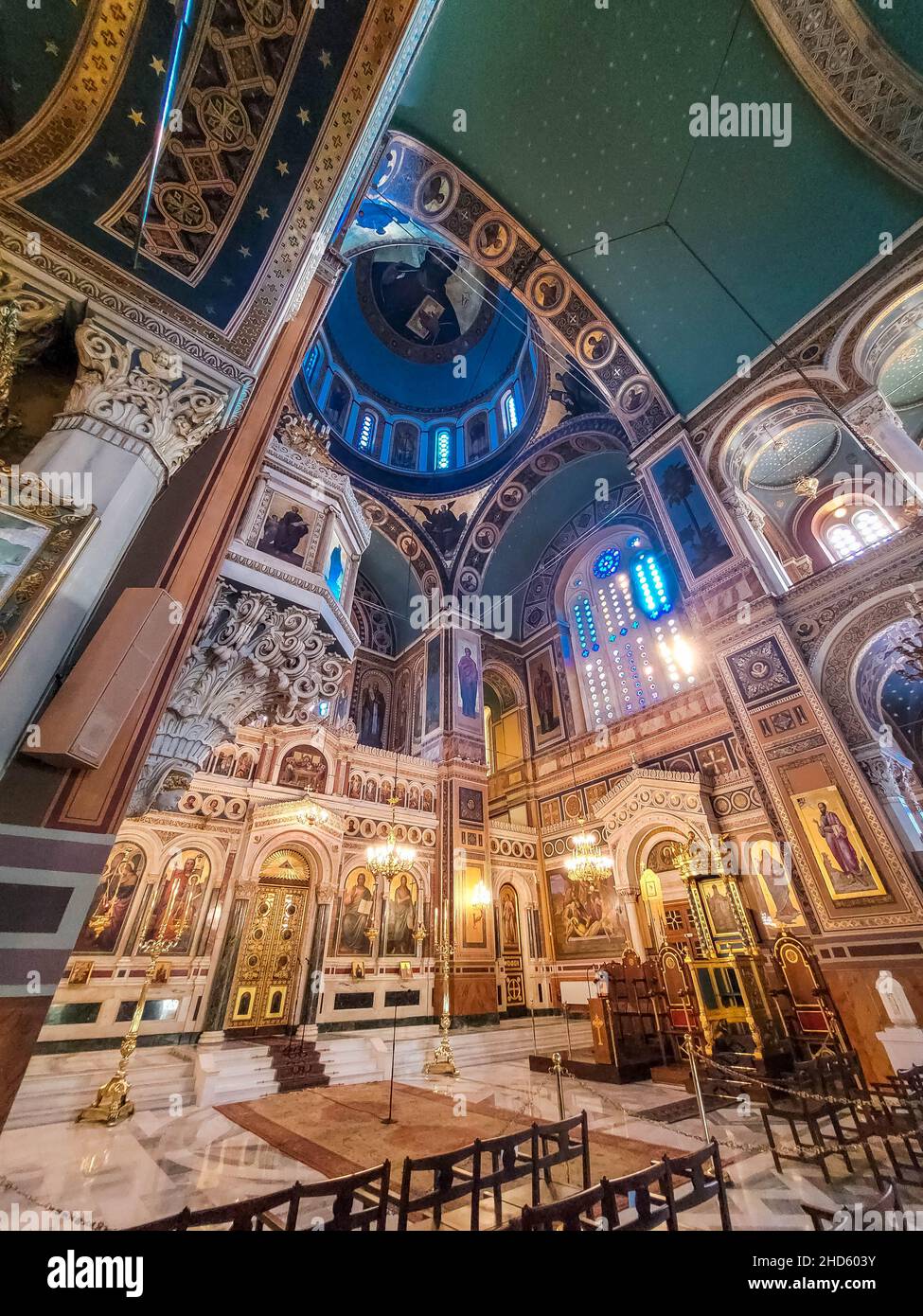 Interior of athens cathedral hi-res stock photography and images - Alamy