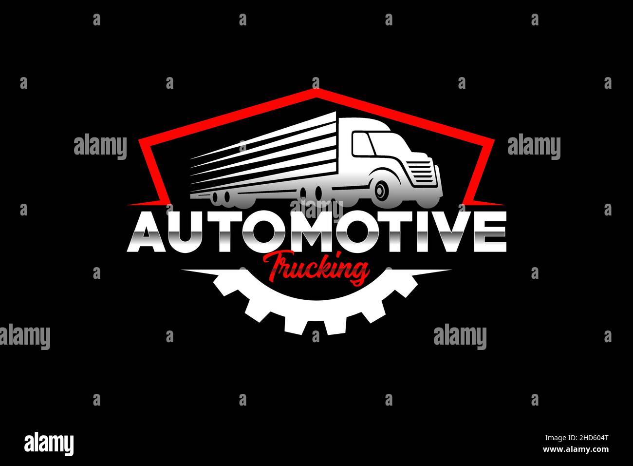 Truck silhouette abstract logo template vector. suitable for cargo logo ...
