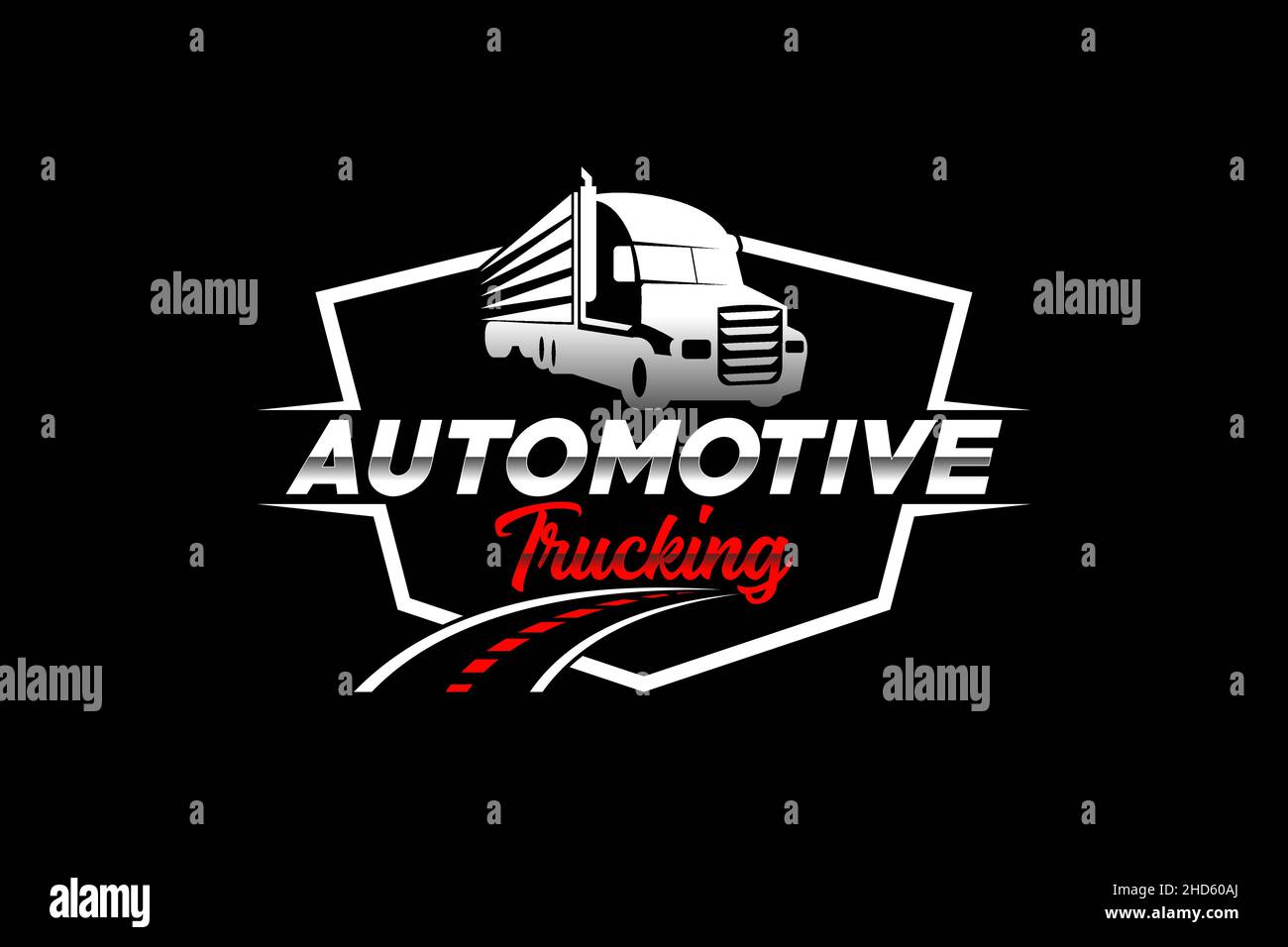 Truck silhouette abstract logo template vector. suitable for cargo logo ...