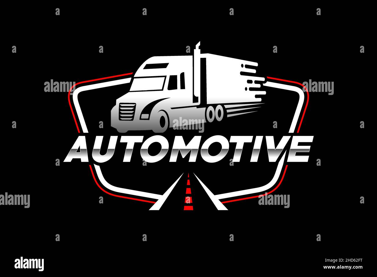 Truck silhouette abstract logo template vector. suitable for cargo logo ...