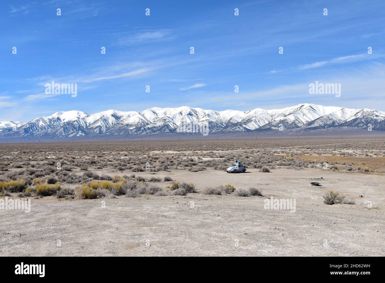 Spencer Hot Springs near Austin, Nevada, are set on the side of a