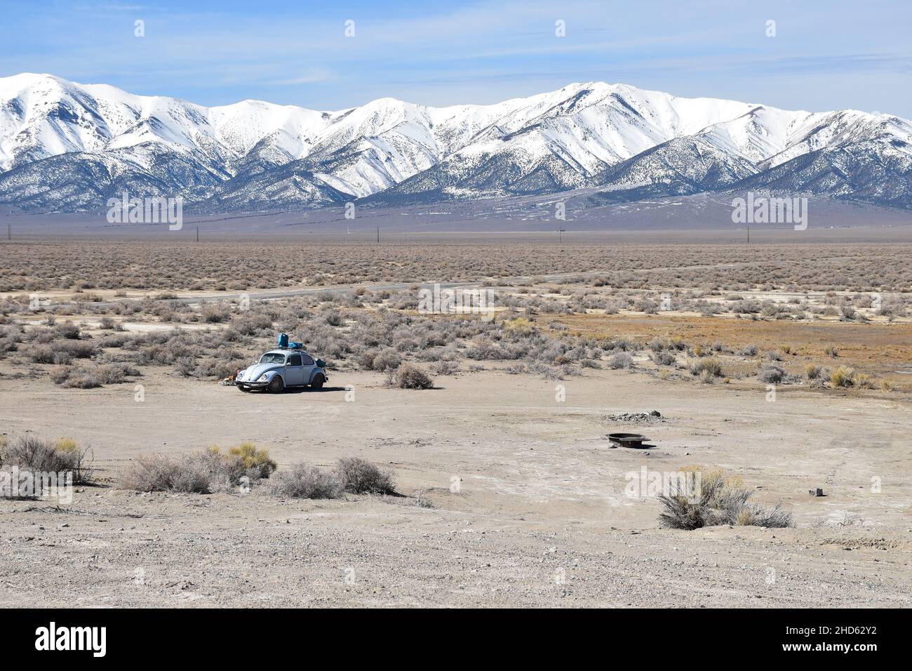 Spencer Hot Springs near Austin, Nevada, are set on the side of a