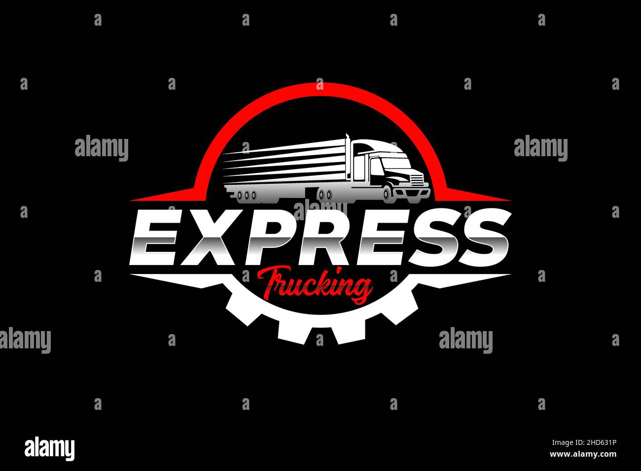 Truck silhouette abstract logo template vector. suitable for cargo logo ...