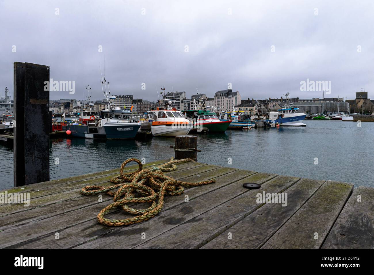 CherbourgenCotentin, Normandy, France. 24th Dec, 2021. A general view