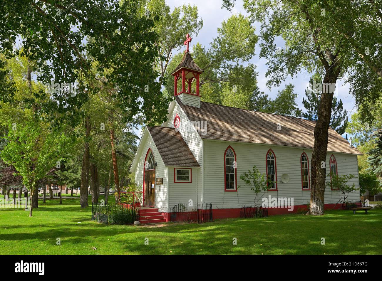 The historic Chamber of Commerce, Buena Vista CO Stock Photo Alamy