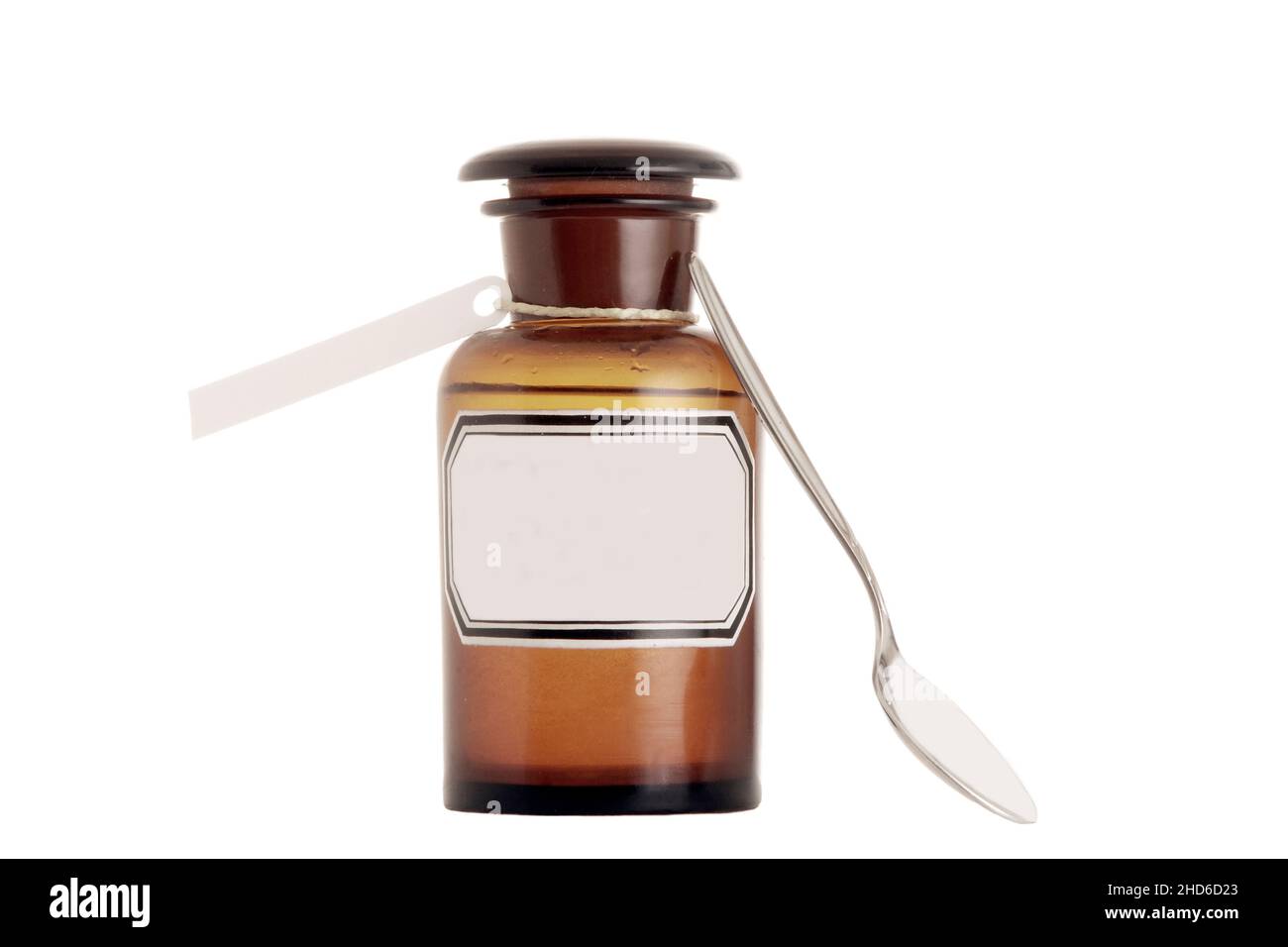 old medicine bottle with label Stock Photo Alamy