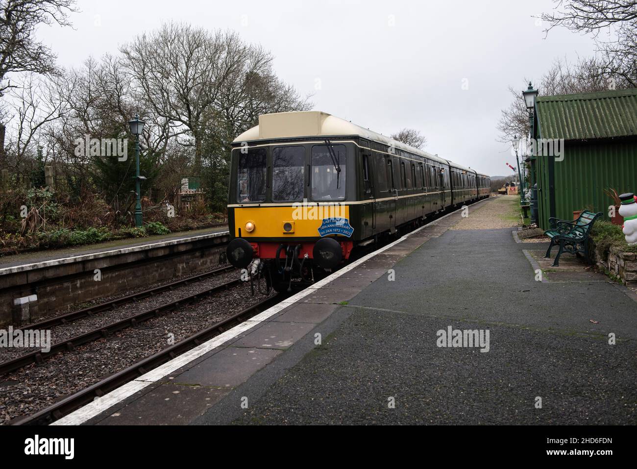 Jan 5 2022. 50th Anniversary closure of the Swanage Railway, with some